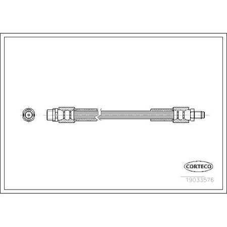 CORTECO Brake Hose, 19033576 19033576